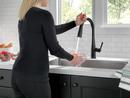 Delta Faucet Matte Black Single Handle Pull Down Touch Activated Kitchen Faucet 