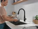 Delta Faucet Matte Black Single Handle Pull Down Touch Activated Kitchen Faucet 