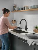 Delta Faucet Matte Black Single Handle Pull Down Touch Activated Kitchen Faucet 