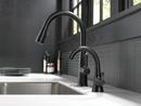 Delta Faucet Matte Black Single Handle Pull Down Touch Activated Kitchen Faucet 
