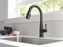 Delta Faucet Matte Black Single Handle Pull Down Touch Activated Kitchen Faucet 