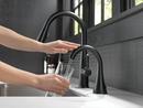 Delta Faucet Matte Black Single Handle Pull Down Touch Activated Kitchen Faucet 