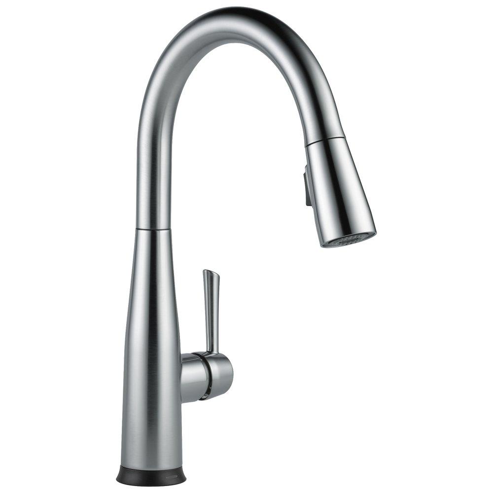 Delta Faucet Arctic Stainless Single Handle Pull Down Touch Activated Kitchen Faucet 