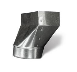 4 x 10 x 6 in. 30 ga Galvanized Steel Straight Boot