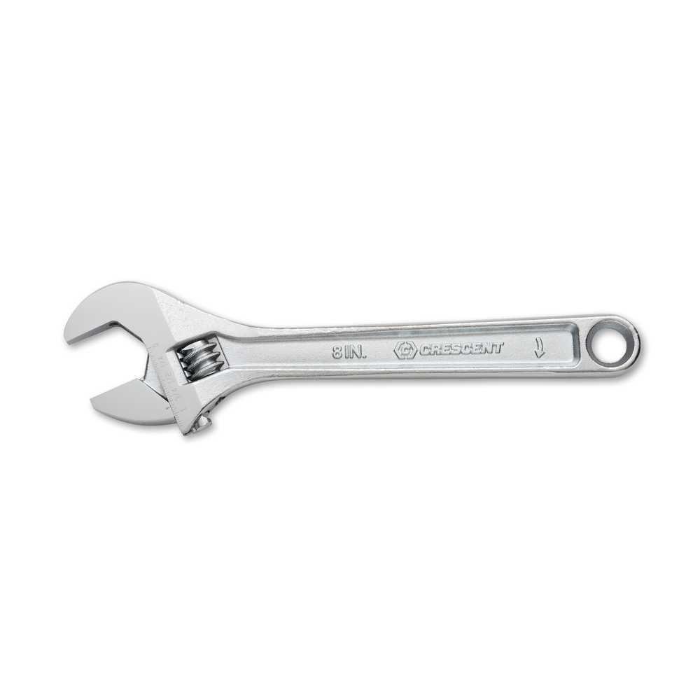 Crescent Polished Chrome 8 in Adjustable Wrench 