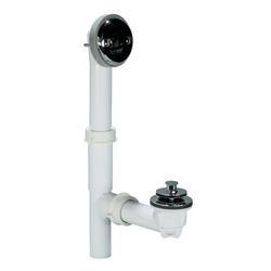 Plastic Push-Pull Drain in Chrome