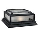 75W 2-Light Outdoor Flushmount Ceiling Fixture in Dark Weathered Zinc