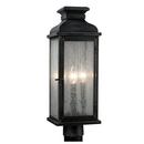 Visual Comfort & Co. Studio Dark Weathered Zinc 20-1/8 in. 60W 3-Light Outdoor Post Lamp 