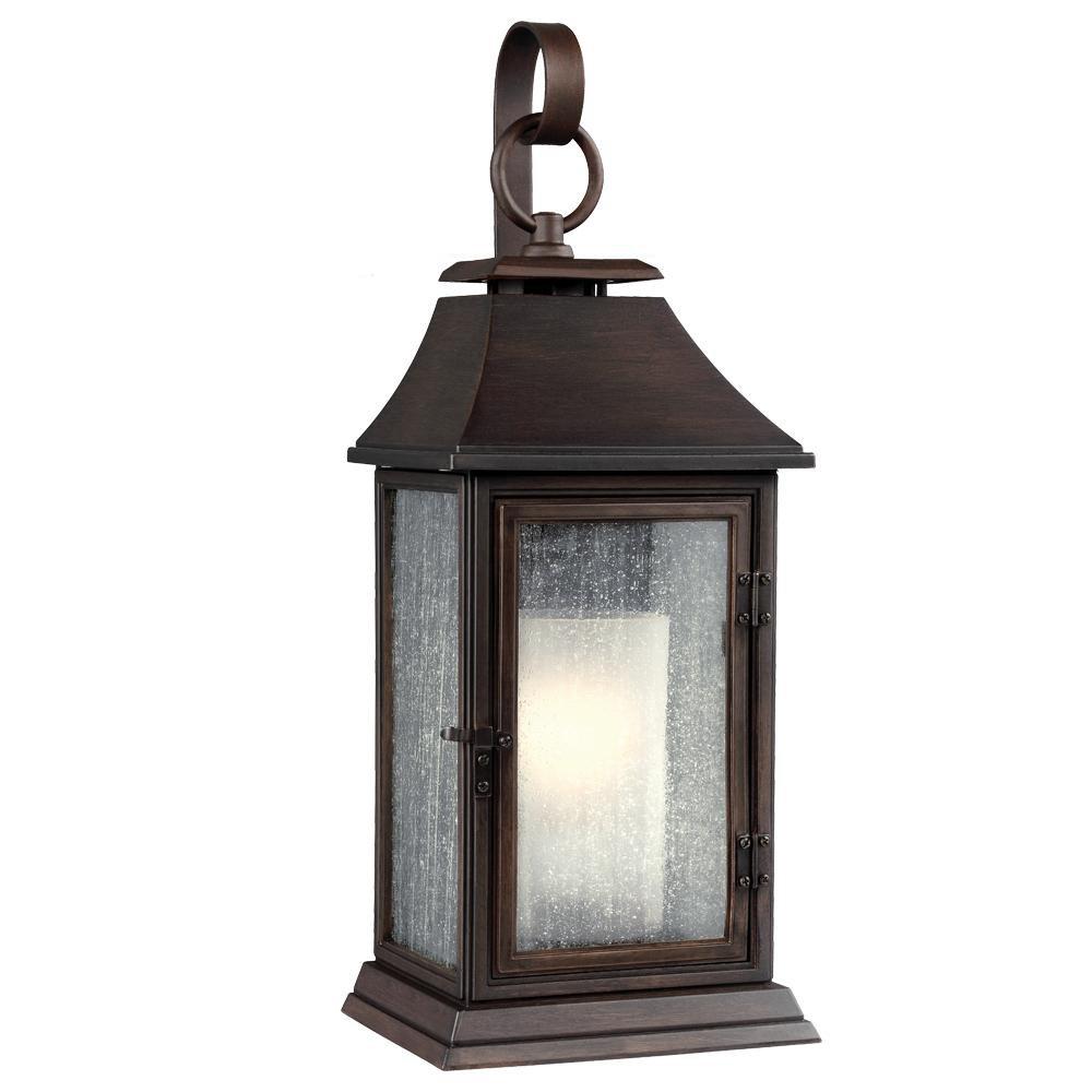 Visual Comfort & Co. Studio Heritage Copper 1-Light Outdoor Sconce 