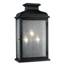 Visual Comfort & Co. Studio Dark Weathered Zinc 23-7/8 in. 3-Light Wall Mount Lantern 