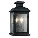 Visual Comfort & Co. Studio Dark Weathered Zinc 2-Light Wall Mount Lantern 