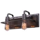 Varaluz Steel 100W 2-Light Vanity Fixture 
