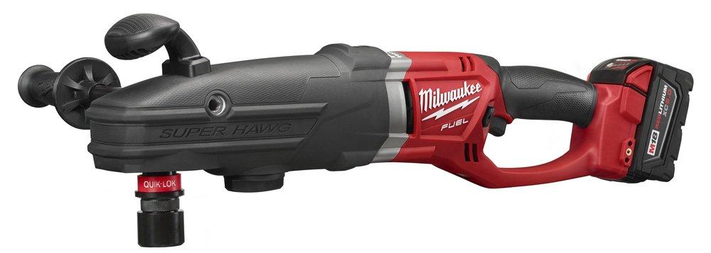 Milwaukee&reg; Black Right Angle Drill with Quik Lok Kit 