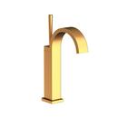 Single Handle Monoblock Bathroom Sink Faucet in Satin Gold - PVD