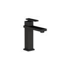 Single Handle Monoblock Bathroom Sink Faucet in Flat Black