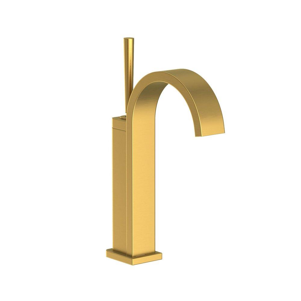 Newport Brass Satin Brass - PVD Single Handle Monoblock Bathroom Sink Faucet 
