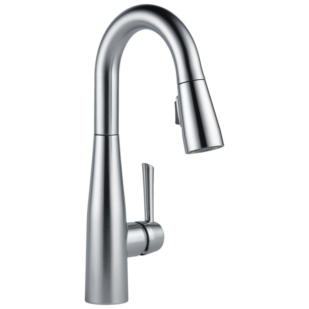 Delta Faucet Arctic Stainless Single Handle Lever Bar Faucet 