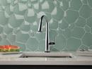 Delta Faucet Chrome Single Handle Pull Down Bar Faucet 