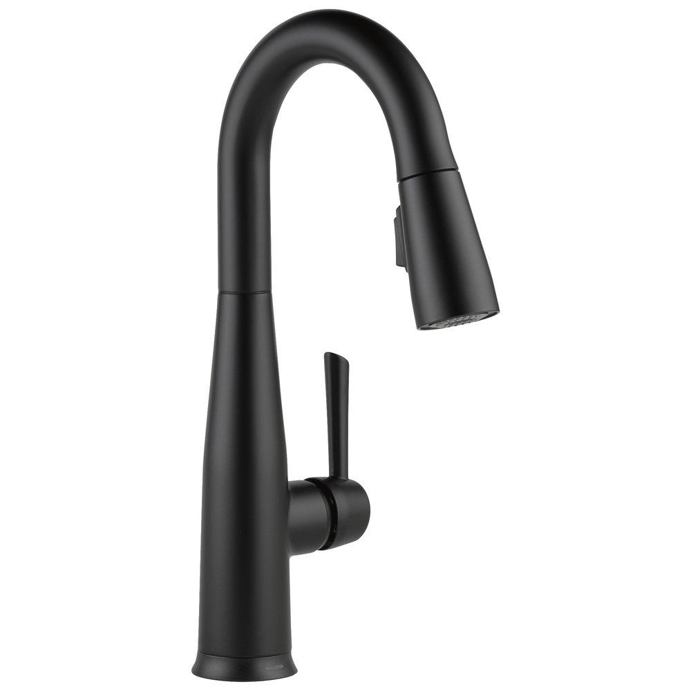 Delta Faucet Matte Black Single Lever Handle Bar Faucet 