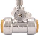 SharkBite&reg; Polished Chrome Push x Compression x Compression Lever Handle Angle Supply Stop Valve in Chrome Plated 