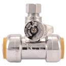 SharkBite&reg; Polished Chrome Lever Handle Straight Supply Stop Valve in Polished Chrome 