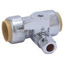 3/4 in x 3/8 in Lever Handle Straight Supply Stop Valve in Polished Chrome