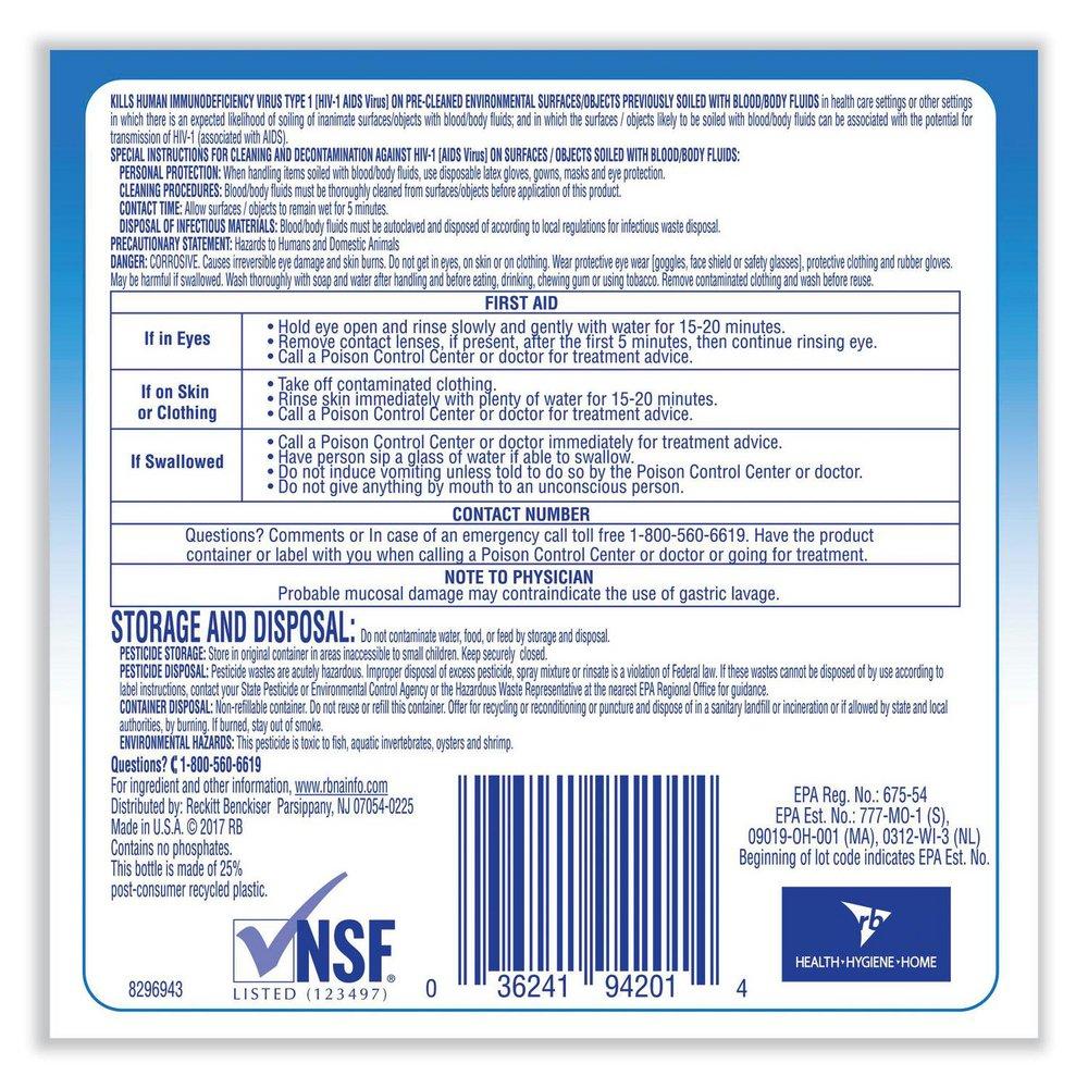 Lysol&reg; Blue Bathroom Disinfectant Cleaner 