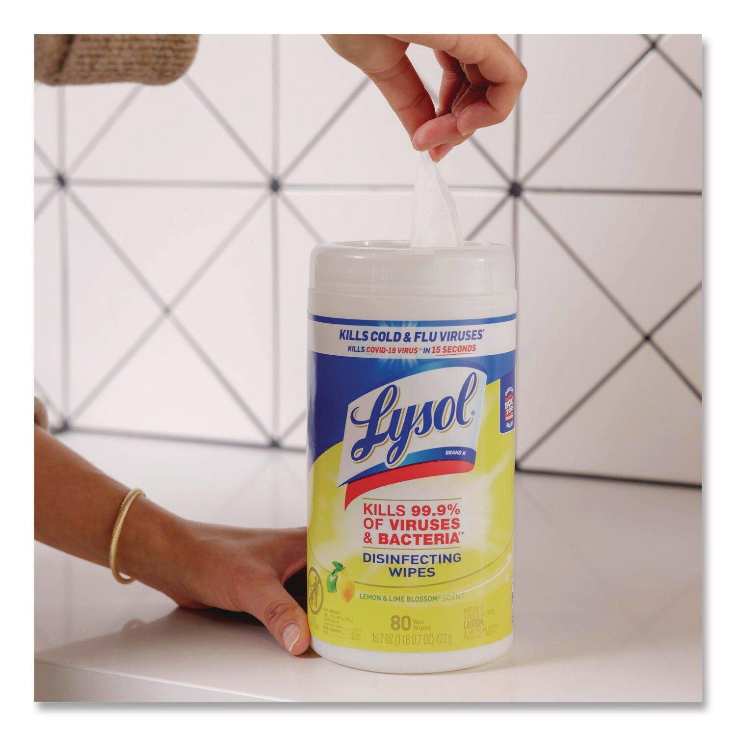 Lysol&reg; White Disinfectant Wipes (80 Sheets) 