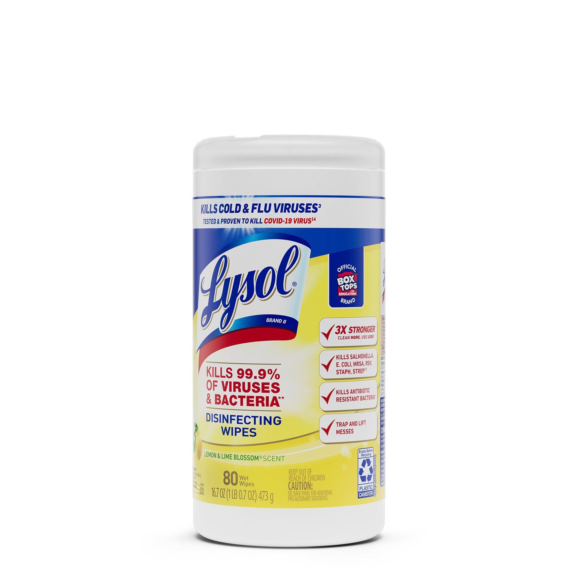Lysol&reg; White Disinfectant Wipes (80 Sheets) 