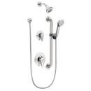 1.5 gpm 3-Function Wall Mount Shower System with Double Lever Handle in Polished Chrome