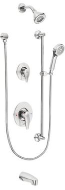 Two Handle Single Function Shower System in Polished Chrome