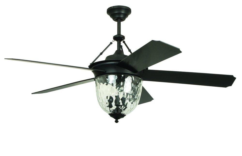 Craftmade Aged Bronze Brushed 52 in. Ceiling Fan with Blades and Light 