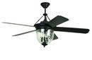 52 in. Ceiling Fan with Blades and Light in Aged Bronze Brushed