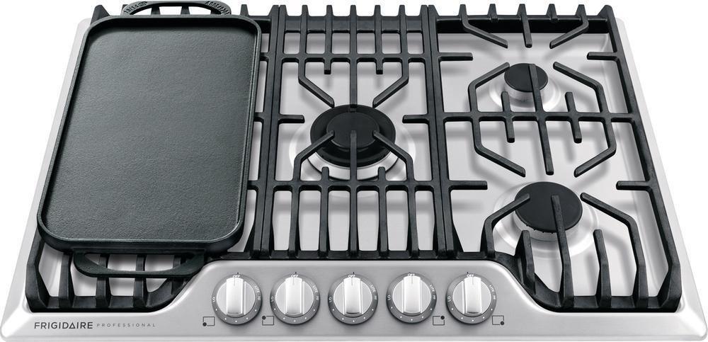 Frigidaire Stainless Steel 5 Burner Sealed Cooktop in Stainless Steel 