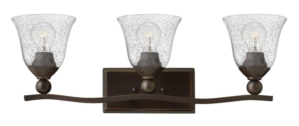 Hinkley Olde Bronze 100W 3-Light Medium E-26 Base Wall Sconce 