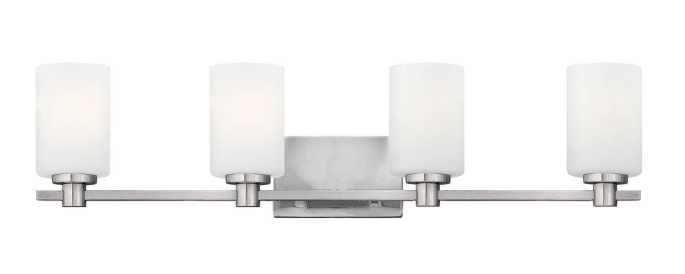Hinkley Brushed Nickel 100W 4-Light Bath Vanity Light 