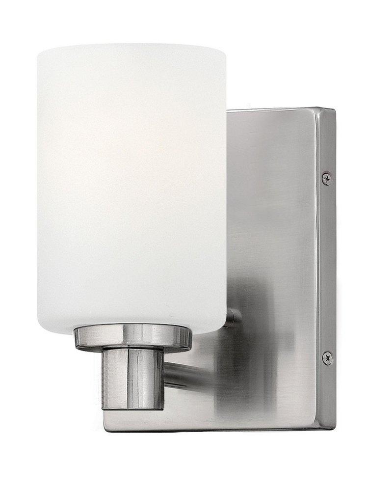 Hinkley Brushed Nickel 1-Light Bath Vanity Wall Light 