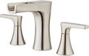 Pfister Brushed Nickel Two Handle Widespread Bathroom Sink Faucet 