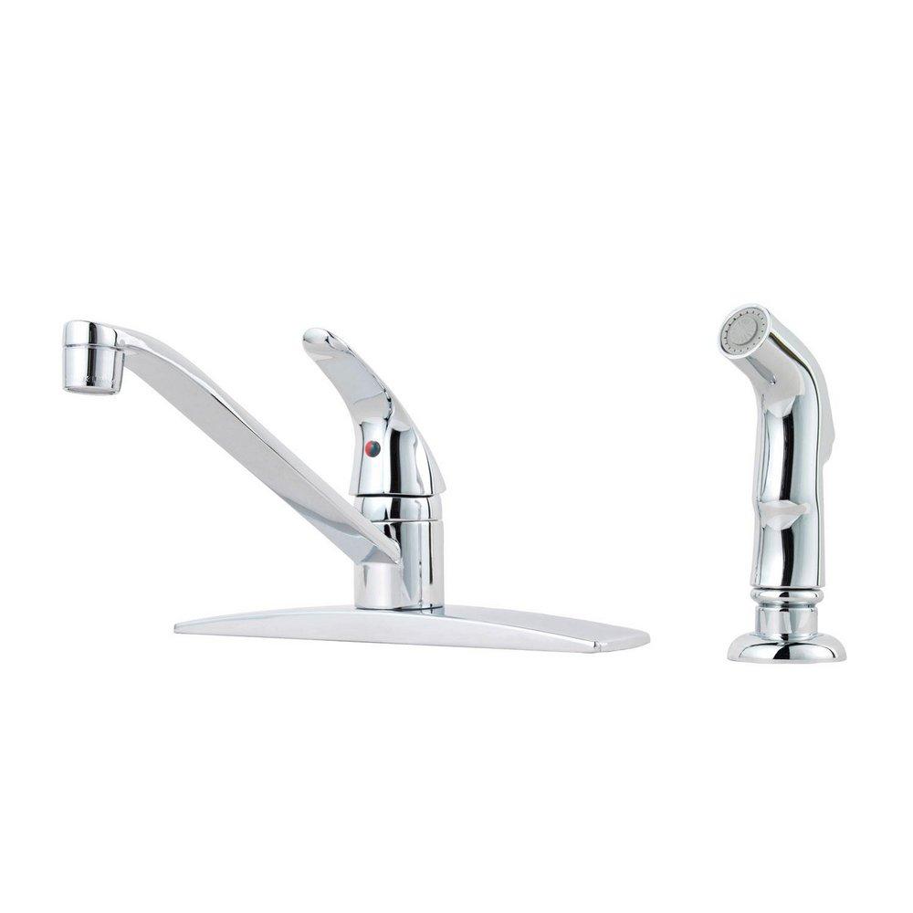 Pfister Polished Chrome Single Handle Kitchen Faucet 