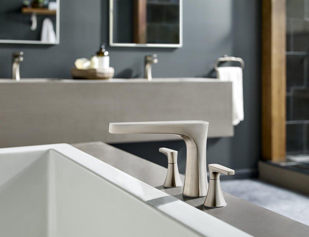 Pfister Brushed Nickel Two Handle Roman Tub Faucet Trim Only 