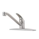 Single Handle Kitchen Faucet with Side Spray in Stainless Steel