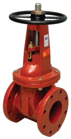 4 in. Flanged Cast Iron Straight Resilient Wedge Gate Valve