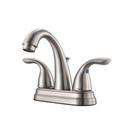1.2 gpm 3-Hole Centerset Bath Faucet with Double Lever Handle in Brushed Nickel