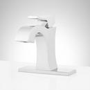 Signature Hardware Polished Chrome Single Handle Monoblock Bathroom Sink Faucet 