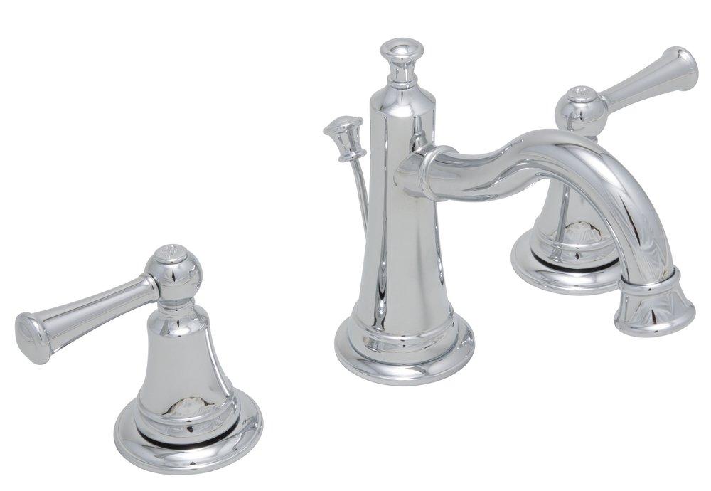 PROFLO&reg; Chrome Two Handle Widespread Bathroom Sink Faucet 