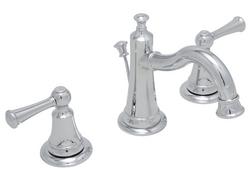 Two Handle Widespread Bathroom Sink Faucet with Drain Assembly in Chrome