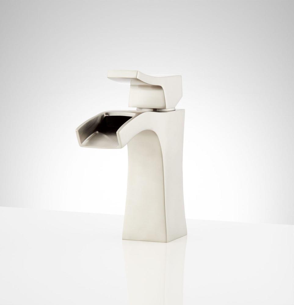 Signature Hardware Oil Rubbed Bronze Single Handle Monoblock Bathroom Sink Faucet 