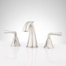 Signature Hardware Brushed Nickel Two Handle Widespread Bathroom Sink Faucet with Pop-Up Drain Assembly in Brushed Nickel 