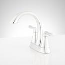 Signature Hardware Polished Chrome Two Handle Centerset Bathroom Sink Faucet with Pop-Up Drain Assembly 