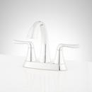 Signature Hardware Polished Chrome Two Handle Centerset Bathroom Sink Faucet with Pop-Up Drain Assembly 
